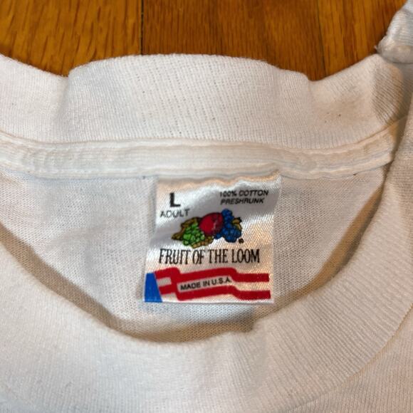Vintage 90s SCHWING Single Stitch T-Shirt Large Fruit Of Loom USA Waynes World - Picture 8 of 13